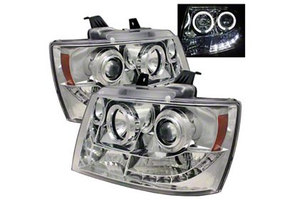 Spyder Auto Chevy Suburban 1500 Projector Headlights LED Halo LED Chrome - 5009654