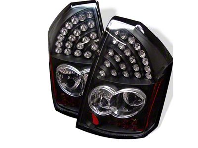 Spyder Auto Chrysler 300 05-07 LED Tail Lights Black ALT-YD-CHR305-LED-BK - 5001627