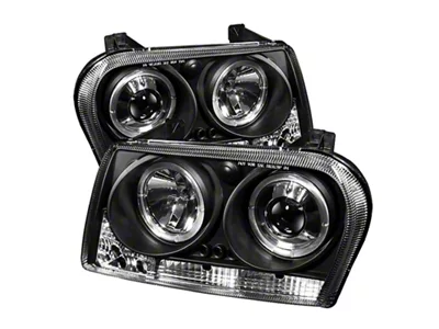 Spyder Auto Chrysler 300 09-10 Projector Headlights LED Halo LED Blk - 5008008