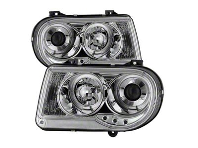 Spyder Auto Chrysler 300C 05-10 Projector Headlights LED Halo LED Chrm - 5009142