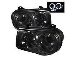 Spyder Auto Chrysler 300C 05-10 Projector Headlights LED Halo LED Smke - 5009159
