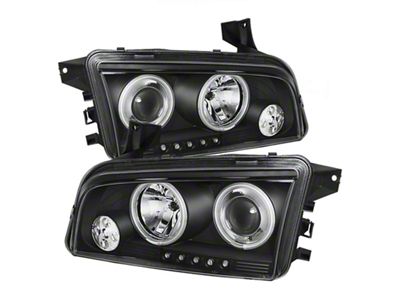 Spyder Auto Dodge Charger 06-10 Projector Headlights Halogen Model CCFL Halo - 5009715