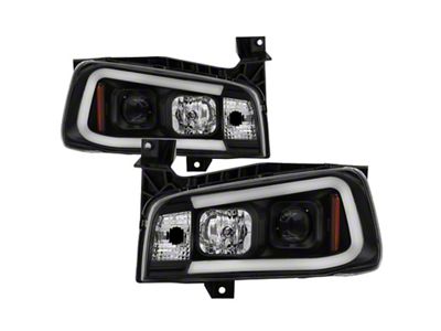 Spyder Auto Dodge Charger 06-10 Projector Headlights - LED Light Bar - 5085245