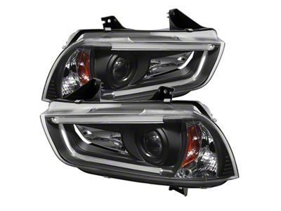 Spyder Auto Dodge Charger 11-14 Projector Headlights Xenon/HID- Light DRL Blk - 5074201