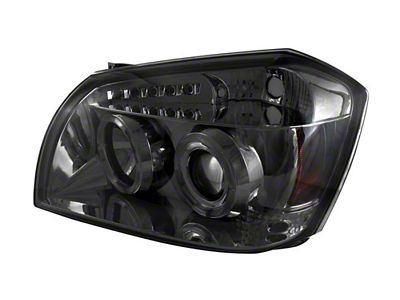 Spyder Auto Dodge Magnum 05-07 Projector Headlights LED Halo LED Smke - 5009890