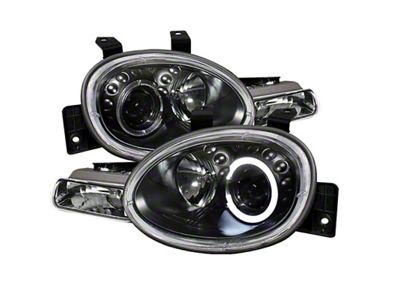 Spyder Auto Dodge Neon 95-99/Plymouth Neon 95-99 Projector Headlights LED Halo - 5017420