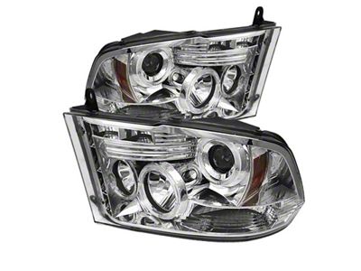 Spyder Auto Dodge Ram 1500 09-14 10-14 Projector Headlights Halogen- LED - 5010049