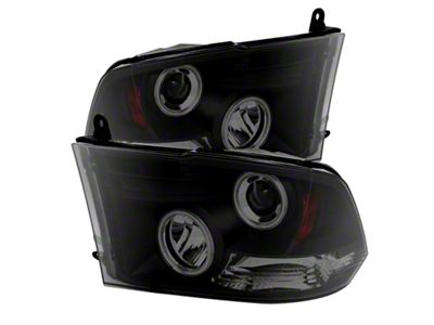 Spyder Auto Dodge Ram 1500 09-14 Projector Halogen Model- CCFL Halo - 5078810