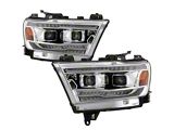 Spyder Auto Dodge Ram 19-20 Halogen Model Only Projector Headlights Chrome - 5087638