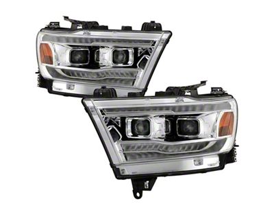 Spyder Auto Dodge Ram 19-20 Halogen Model Only Projector Headlights Chrome - 5087638