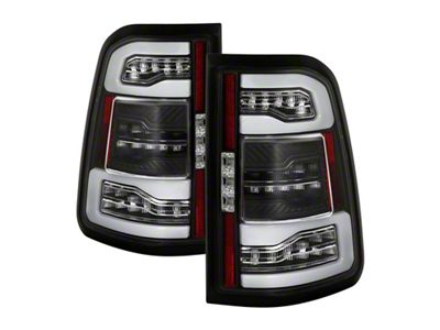 Spyder Auto Dodge Ram 19-20 LED Tail Light Black ALT-YD-DR19HAL-SEQ-BK - 5087294