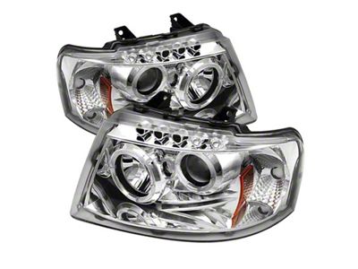 Spyder Auto Ford Expedition 03-06 Projector Headlights LED Halo LED Chrm - 5010124