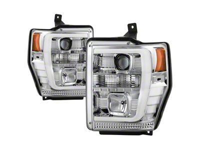 Spyder Auto Ford F-250/350/450 08-10 V2 High-Power LED Headlights-Switch Back-Chrome PRO-YD-FS08PL-SBLB-C - 5087744
