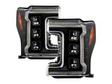Spyder Auto Ford F-250/F-350/F450 17-18 Full LED Headlights Chrome PRO-YD-FS17HALAP-SEQ-BK - 5087430