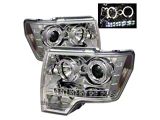 Spyder Auto Ford F150 09-14 Projector Headlights Halogen Model- LED Halo - 5010247