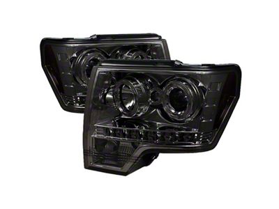 Spyder Auto Ford F150 09-14 Projector Headlights Halogen Model- LED Halo - 5010254