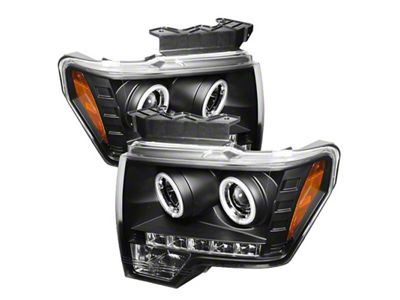 Spyder Auto Ford F150 09-14 Projector Headlights Halogen Model- CCFL Halo - 5030108
