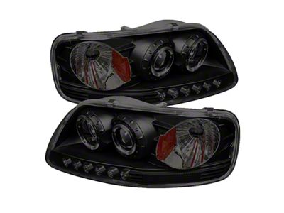 Spyder Auto Ford F150 97-03 Projector - LED Halo Amber Reflctr - 5078445