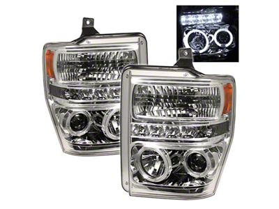 Spyder Auto Ford F250/350/450 Super Duty 08-10 Projector Headlights LED Halo - 5010582