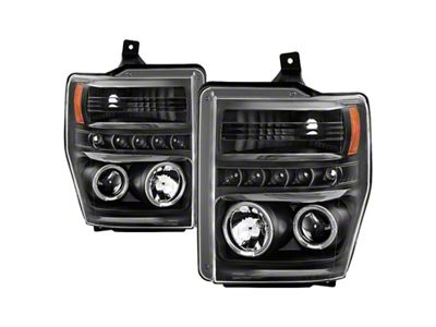 Spyder Auto Signature Ford F250/350/450 Super Duty 08-10 Projector Headlights PRO-YD-FS08-HL-BKV2 - 5086006