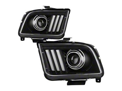 Spyder Auto Ford Mustang 05-08 V2 High-Power LED Headlights - Black - 5088192