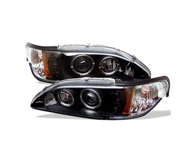 Spyder Auto Ford Mustang 94-98 1PC Projector LED Halo Amber Reflctr - 5010391