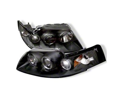 Spyder Auto Ford Mustang 99-04 Projector Headlights LED Halo Black High - 5010445
