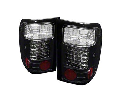 Spyder Auto Ford Ranger 01-05 LED Tail Lights Black ALT-YD-FR98-LED-BK - 5003836