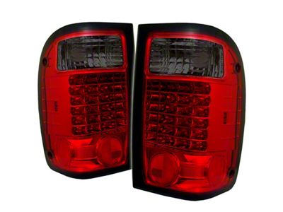 Spyder Auto Ford Ranger 01-05 LED Tail Lights Red Smoke ALT-YD-FR98-LED-RS - 5003867