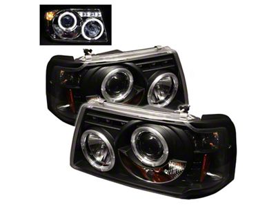 Spyder Auto Ford Ranger 01-11 1PC Projector Headlights LED Halo LED - 5010490