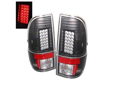Spyder Auto Ford Super Duty 08-15 LED Tail Lights Black ALT-YD-FS07-LED-BK - 5003898