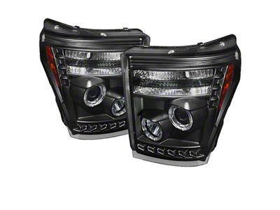 Spyder Auto Ford Super Duty 11-15 Projector Headlights CCFL Halo DRL - 5071729