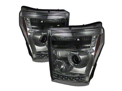 Spyder Auto Ford Super Duty 11-15 Projector Headlights LED Halo DRL - 5070289