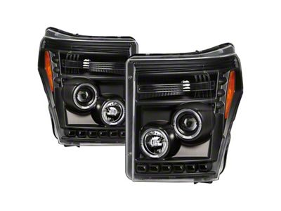 Spyder Auto Ford Super Duty 11-16 Projector Headlights LEDHalo DRL All - 5086013