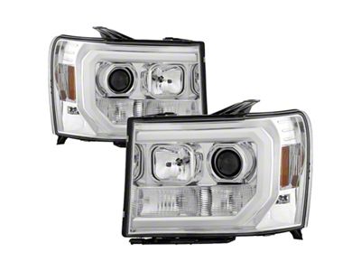 Spyder Auto GMC Sierra 1500/2500/3500 07-13 V2 Projector Headlights - Chrome - 5083647