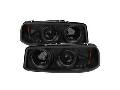 Spyder Auto GMC Sierra 1500/2500 99-06 Projector Headlights LED Halo LED - 5078292