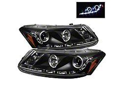 Spyder Auto Honda Accord 08-12 4Dr Projector Headlights- LED Halo DRL - 5010667