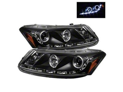 Spyder Auto Honda Accord 08-12 4Dr Projector Headlights- LED Halo DRL - 5010667