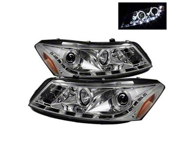 Spyder Auto Honda Accord 08-12 4Dr Projector Headlights- LED Halo DRL - 5010674