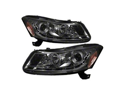 Spyder Auto Honda Accord 08-12 4Dr Projector Headlights- LED Halo DRL - 5010681