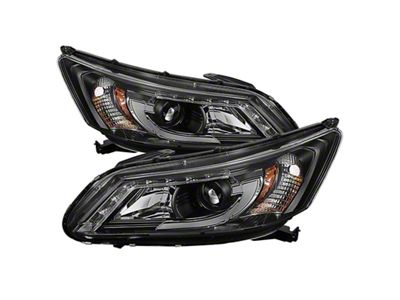 Spyder Auto Honda Accord 2013-2015 4DR Projector Headlights Light Bar DRL - 5080530