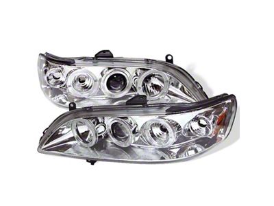 Spyder Auto Honda Accord 98-02 1PC Projector Headlights LED Halo Amber - 5010735