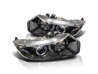 Spyder Auto Honda Civic 06-08 2Dr Projector Headlights LED Halo Black - 5010780