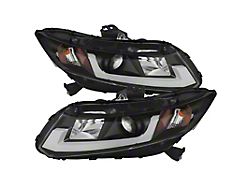 Spyder Auto 12-14 Honda Civic Excl. 2014 Coupe Projector Headlights Lgtbr - 5076519