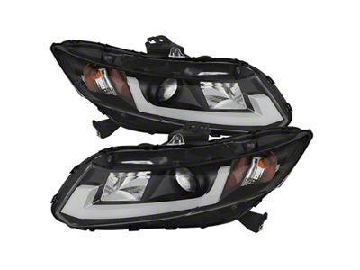 Spyder Auto 12-14 Honda Civic Excl. 2014 Coupe Projector Headlights Lgtbr - 5076519