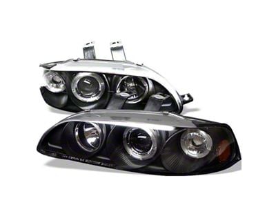 Spyder Auto Honda Civic 92-95 2/3DR 1PC Projector LED Halo Amber - 5010841