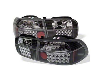Spyder Auto Honda Civic 92-95 2/4DR LED Tail Lights Black ALT-YD-HC92-24D-LED-BK - 5004628