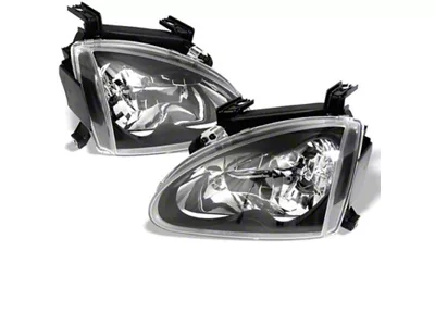 Spyder Auto Honda Del Sol 93-97 Crystal Headlights Black HD-YD-HD93-BK - 5012586
