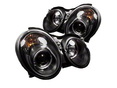 Spyder Auto Mercedes Benz CLK 98-02 Projector Headlights Halogen Model- LED - 5011176