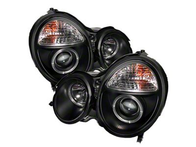 Spyder Auto Mercedes Benz E-Class 00-02 Projector Headlights LED Halo Blk - 5011299